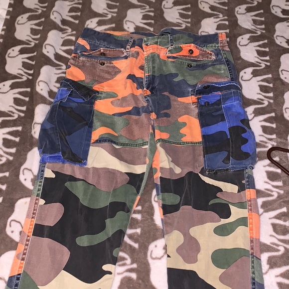Colorful comfy cargo pants - Picture 1 of 3